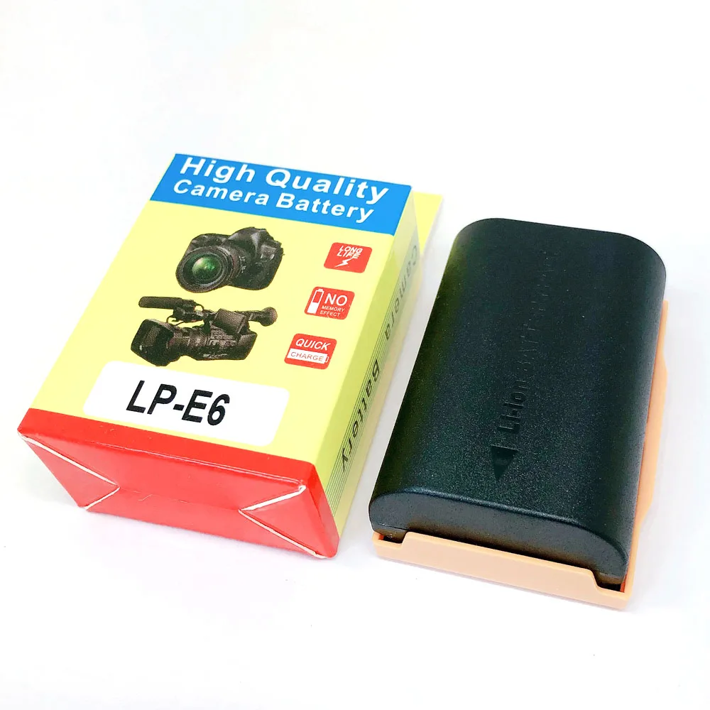 LP-E6 LP-E6 LPE6 LP E6 E6N LP-E6N LPE6N Батарея пакет для цифровой однообъективной зеркальной камеры Canon EOS 5D 6D 7D Mark II 2 III 3 IV 4 60D 60Da 70D 80D DSLR 5DS R 5DSR XC10 - Цвет: LP-E6