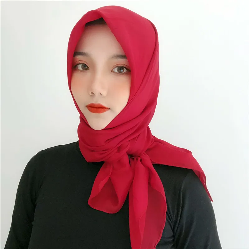 Muslim Women Hijab Scarf Balinese Plain Color Headscarf Soft Cotton hijab femme musulman shawls and wraps Islamic foulard | Тематическая