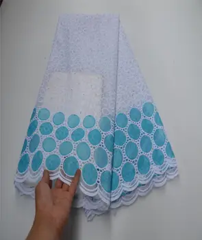 

African 100% Quality Cotton Lace Fabric Pale Yellow Swiss Voile Lace In Switzerland High Quality Latest Voile Lace Fabric