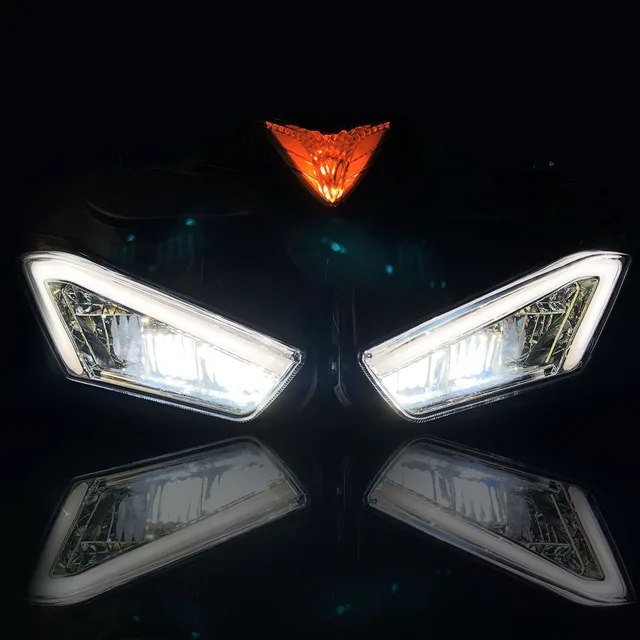 オートバイアクセサリーledヘッドライトヤマハyzf r25 r3フロントヘッドライトハウジングyzf r25 yzf r3 2013 2014 2015 2016 2017 aliexpress