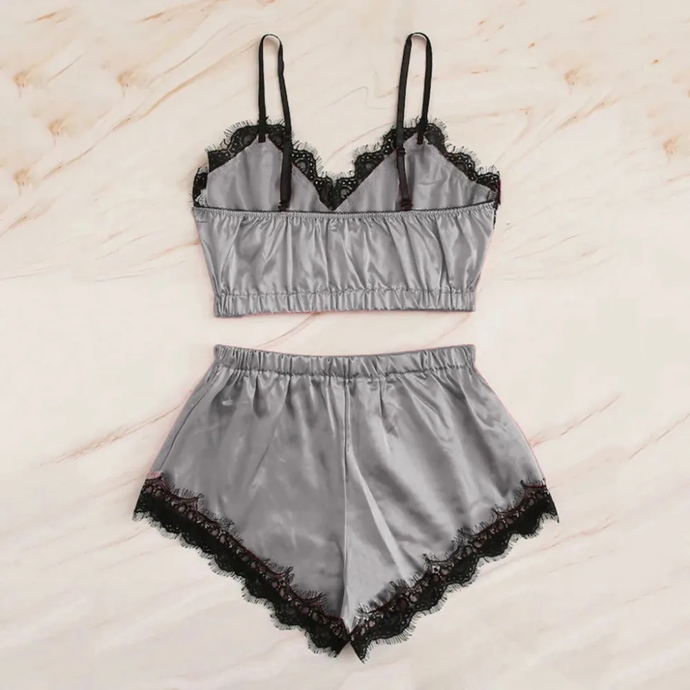 Сексуальное женское белье, шелковое кружевное Сетчатое нижнее белье babydoll, ночная рубашка, пижама, женская сексуальная одежда для сна, летняя одежда