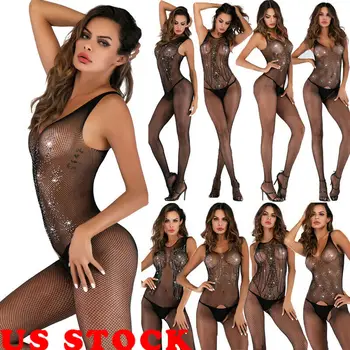 

Mesh Open Crotch Bodystocking Fishnet Body Sexy Lingerie Elasticity Mesh Sexy Hot Erotic Bodysuit Slim Sexy Underwear Costumes