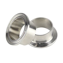 38mmOD50.5mm SS304 Stainless Steel Sanitary Tri clamp Pipe Weld Ferrule custom made