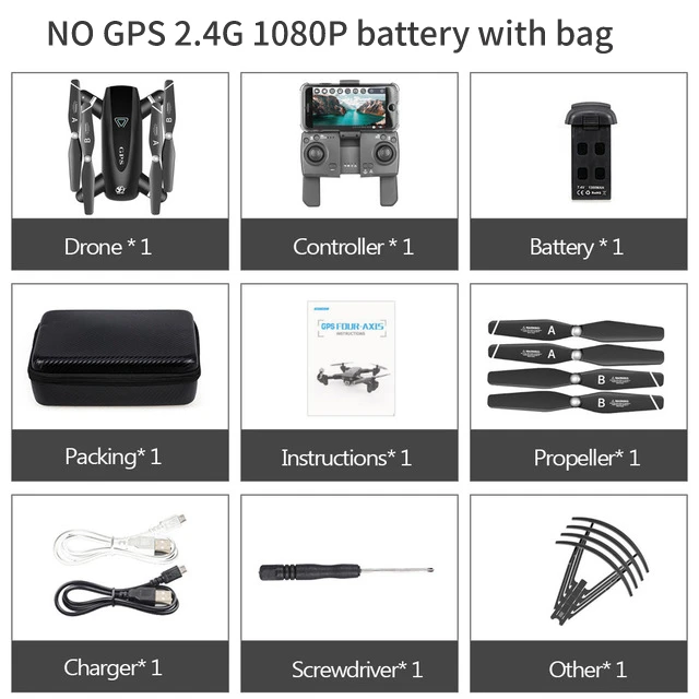 2.4g no gps 1080p 1B S167 Дрон gps 4K HD камера 5G Wi-Fi FPV складной селфи дроны Профессиональный 600 м Контроль расстояния следуя за мной RC Квадрокоптер - Цвет: 2.4g no gps 1080p 1B