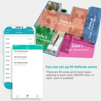 KERUI – système d'alarme de sécurité domestique sans fil, W181, application Mobile, réception, wi-fi, GSM, connexion couleur, sirène, écran 3
