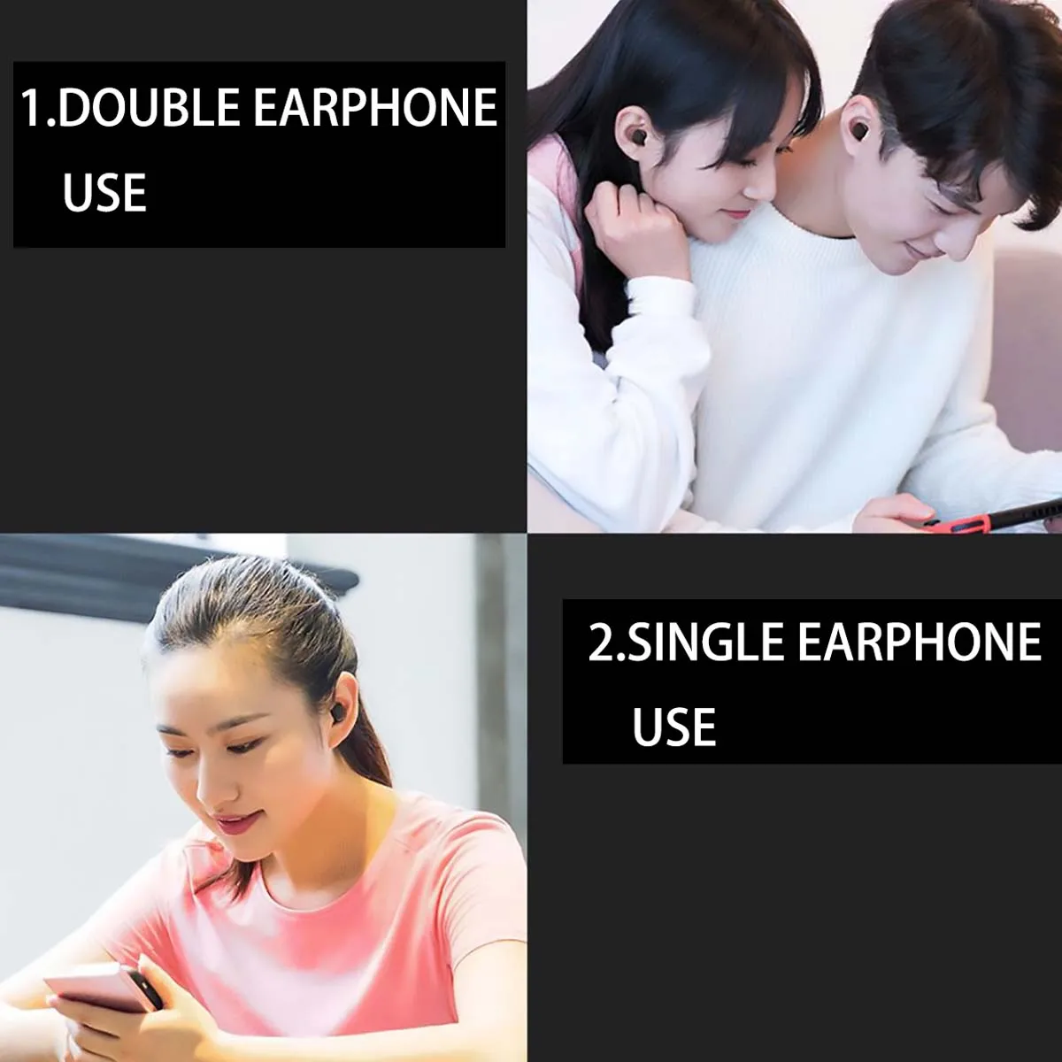 Беспроводная гарнитура T1 Mini V5.0 Bluetooth HIFI Hands-Free шумоподавление с двойным микрофоном зарядная коробка bluetooth-гарнитура