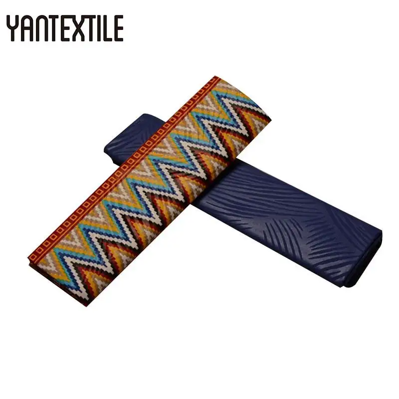 19070010 YANTEXTILE Лидер продаж ганская Kente Ткань настоящий воск принты Анкара Африканский воск ткань Tissus лоскутное батик ткань 2+ 2Yds - Цвет: 19070010