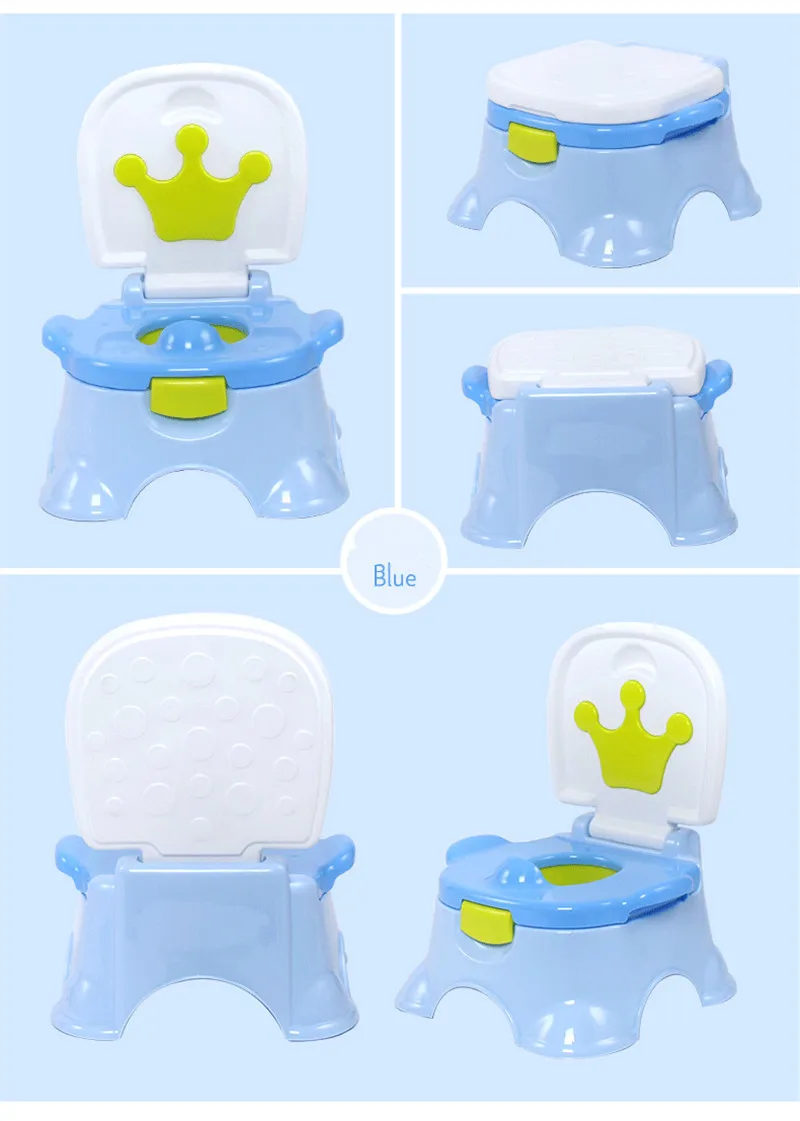 Crianças Potty Criança Bebê Menina Rosa Coroa pp Toalete Menino Azul Fezes Infantil Treinamento Xixi wc Antiderrapante Mictório 11 pp toalete bebê menino azul coroa fezes