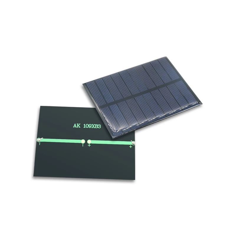 BORDSTRACT Solarpanel 5V 200mA Power Solarpanel Batterie Solargenerator Tragbares Ladegerät Epoxy-Modulplatine 30CM Kabel mit Roter und Schwarzer Leitung (3St