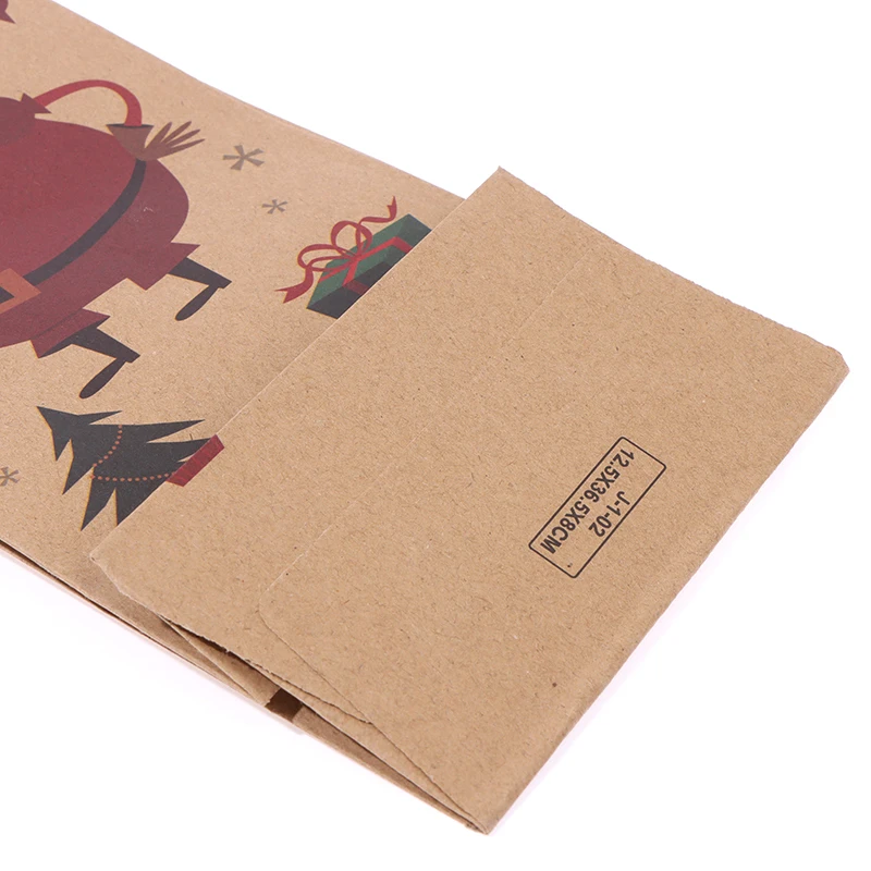 

Christmas Reusable Kraft Paper Wine Bottle Gift Bags Christmas Wine Bottle Packaging Paper Bags For Gifts