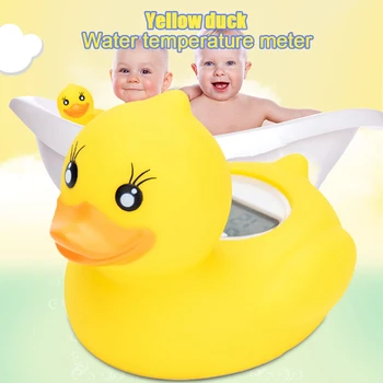 

Cartoon Duck Shaped Thermometer Infant Baby Bath Floating Toy Safe Water Temperature Thermometer AN88