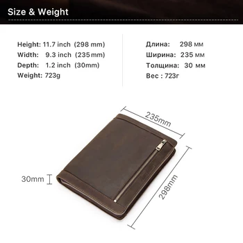 

Tablet Case Photo Holder Business Portfolio Protective Cover Artificial Leather Anti Scratch Multifunction For IPad 9.7 10.5 11