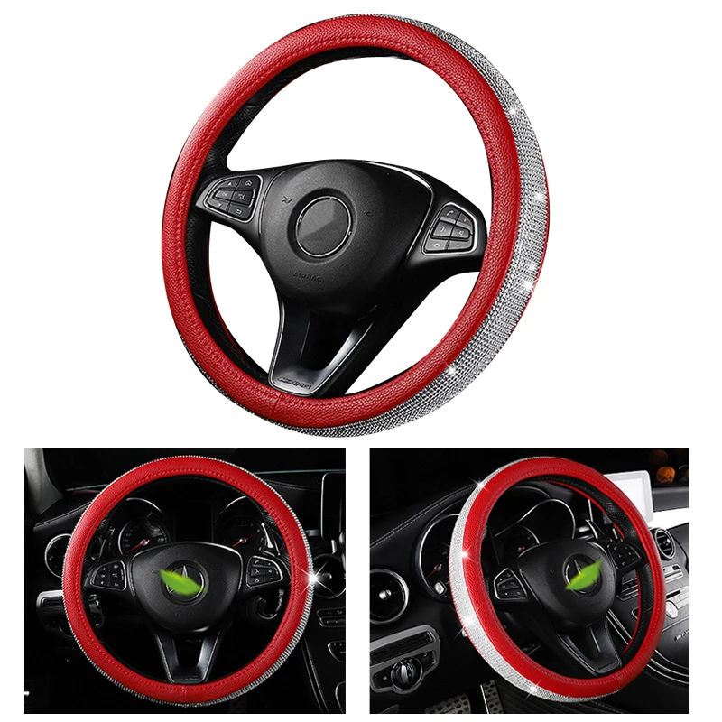 Rhinestone Steering Wheel Cover Car Set Fashion Four Seasons Universal Full Handle | Автомобили и мотоциклы