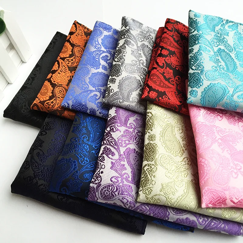 цена New Classic Paisley Floral Wholesale Vintage Fashion Party High Quality Men's Handkerchief Groomsmen Men Pocket Square Hanky