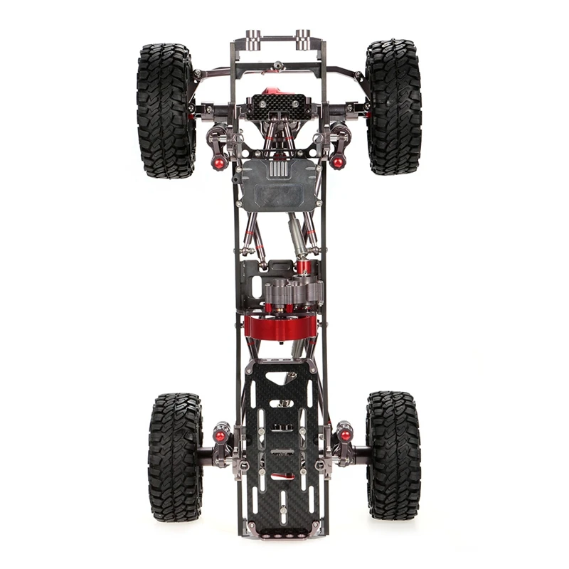 RC гоночный CNC Алюминиевый металлический и карбоновый каркас для RC автомобиля 1/10 осевой SCX10 шасси 313 мм Колесная база автомобиля гусеничные части автомобилей