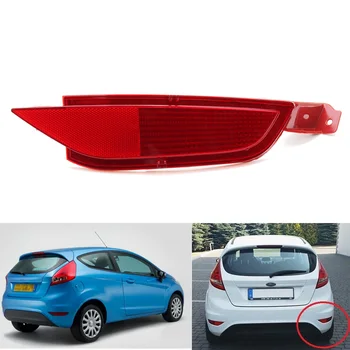 

1pc Red Rear Right Bumper Fog Light Reflector Cover Durable ABS Plastic Material For Ford Fiesta 2009~2015
