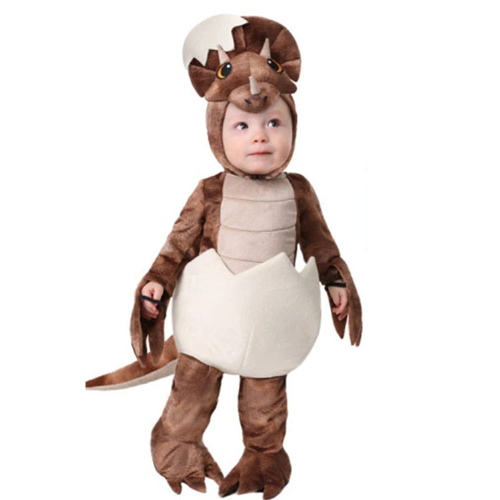 

Kids Baby Dinosaurs Cosplay Costumes for Halloween Party Animals Jumpsuit