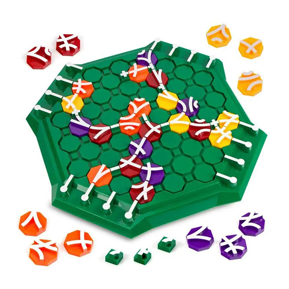 Детские Настольные шахматы с перекрестным треком 2-4 человек мышление игры родитель-детские развивающие игрушки Вечерние игры
