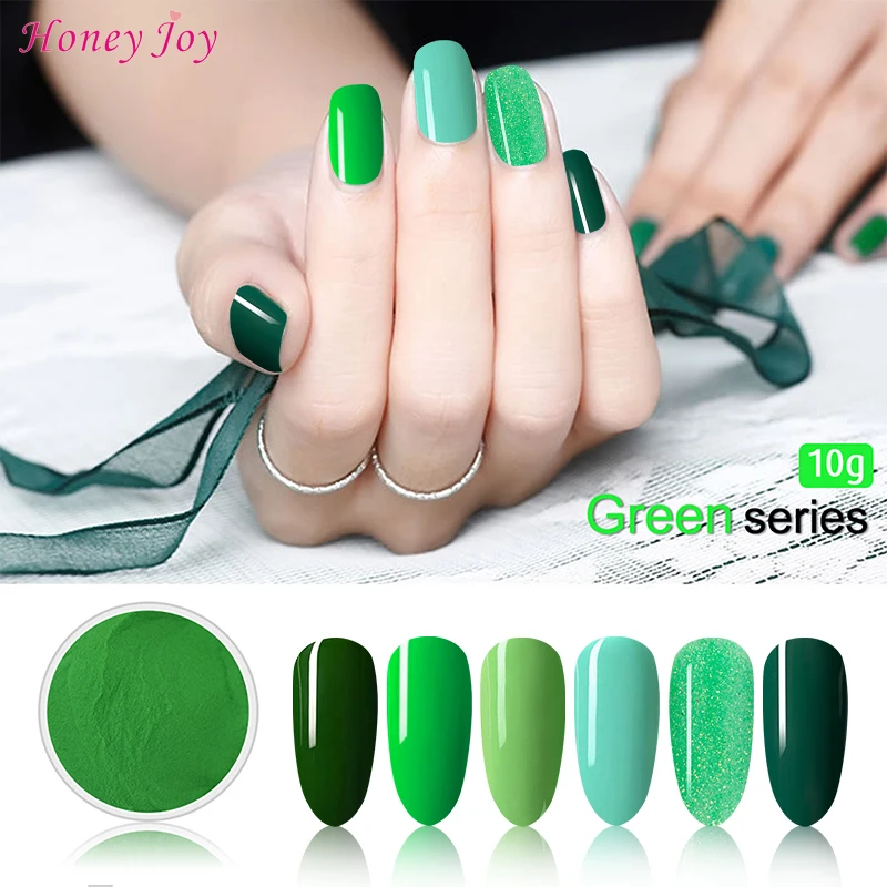 Very Fine 10g/28g Green Easy To Use Dip Powder Nails Dipping Nails Long lasting Nails No UV