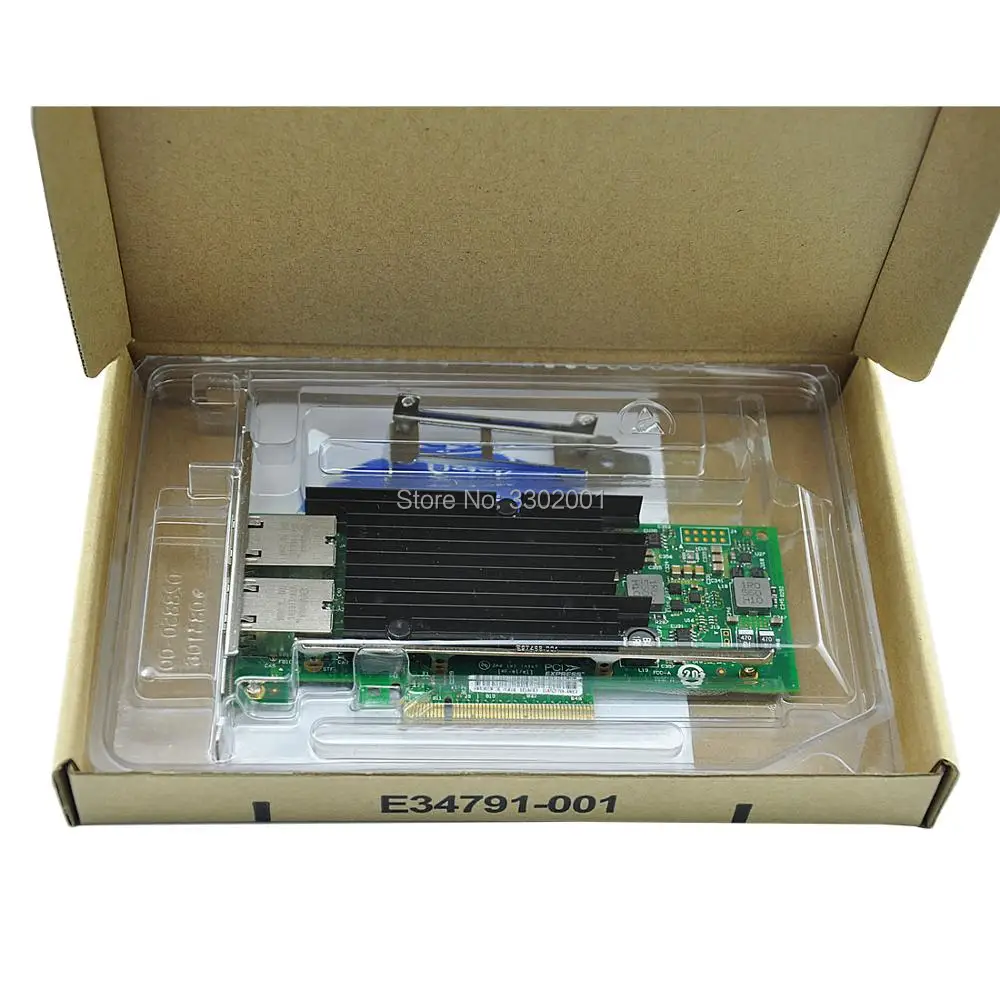 X540 T2 Intel чипсет PCIe x8 двойная медь RJ45 10 Гбит/с порт Ethernet Сетевая карта