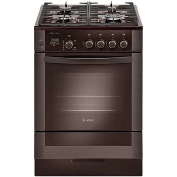 

Gas stove Gefest PG 6500-04 0075, gas oven, without lid, Brown