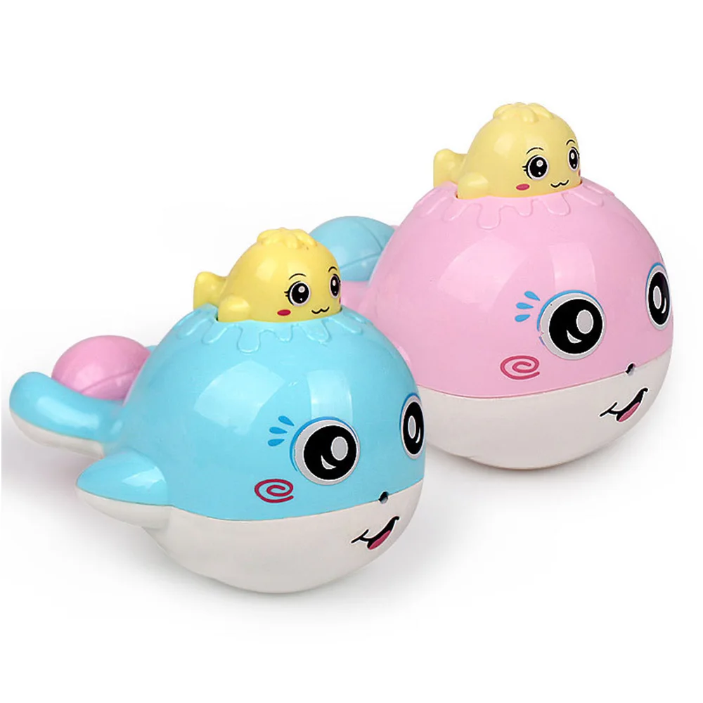 

Bath Toy Water spray toys whale splashing shower Children Cute Baby Candy Color ABS Room Bed Crib 3 years kid Funny cartoon