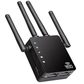 

4 Antenna 1200 Mbps Dual Band 2.4GHZ and 5.8GHZ Wireless WiFi WLAN Repeater Amplifier Extender Router