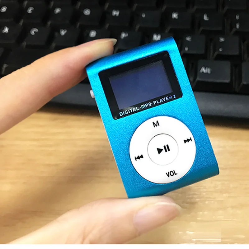 Мини USB металлический зажим MP3 плеер ЖК-экран Поддержка 32 ГБ Micro SD TF слот для карт цифровой mp3 музыкальный плеер
