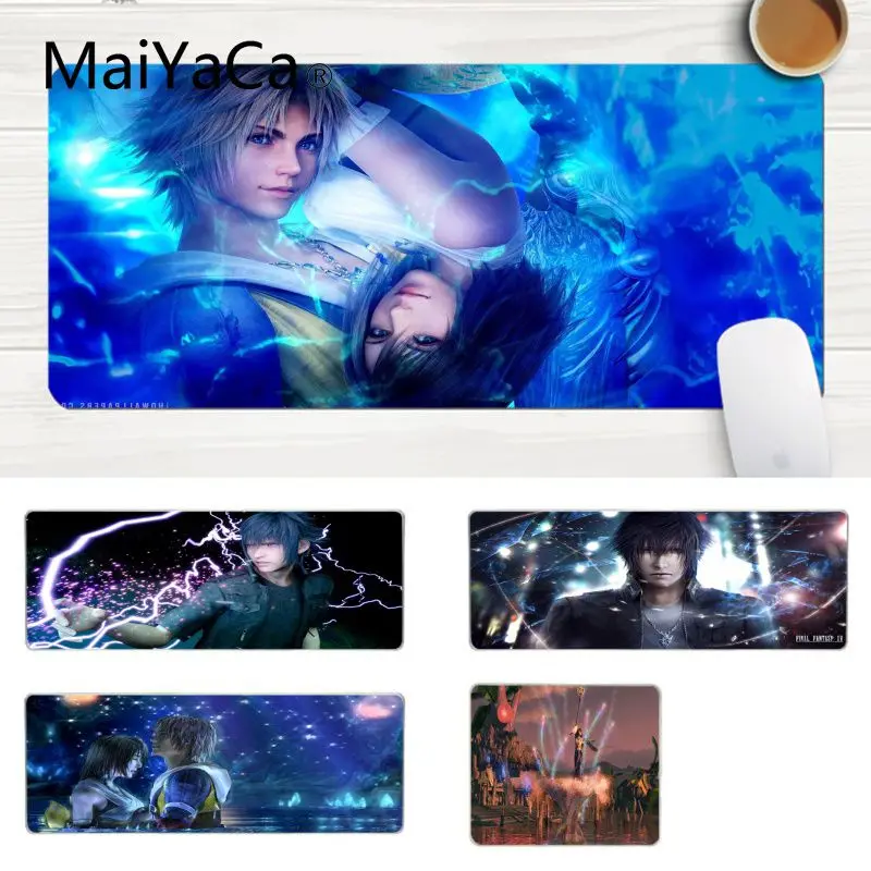 MaiYaCa простой дизайн Final Fantasy X игровой коврик для мыши для ноутбука большой коврик для мыши компьютерный коврик для ПК