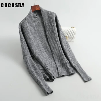 

Autumn Long Sleeve Wool Cardigan Feminino Loose Sweater Women Winter Plus Size Knitted Cardigan Women's Coats Outerwear
