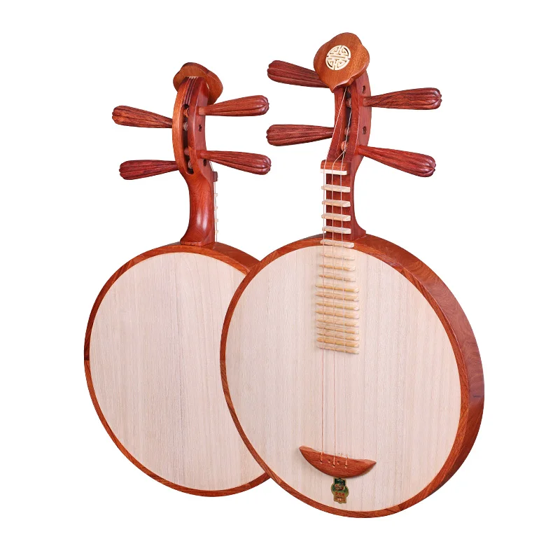 Yueqin 637 Peking Opera/Folk Music General Rosewood 8 Yang Leng Pegs Ruyi Head Musical Instruments