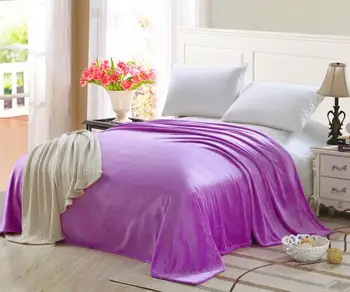 

Plain Blanket Bed Sofa Car Soft Warm Bedspread Flannel Blankets