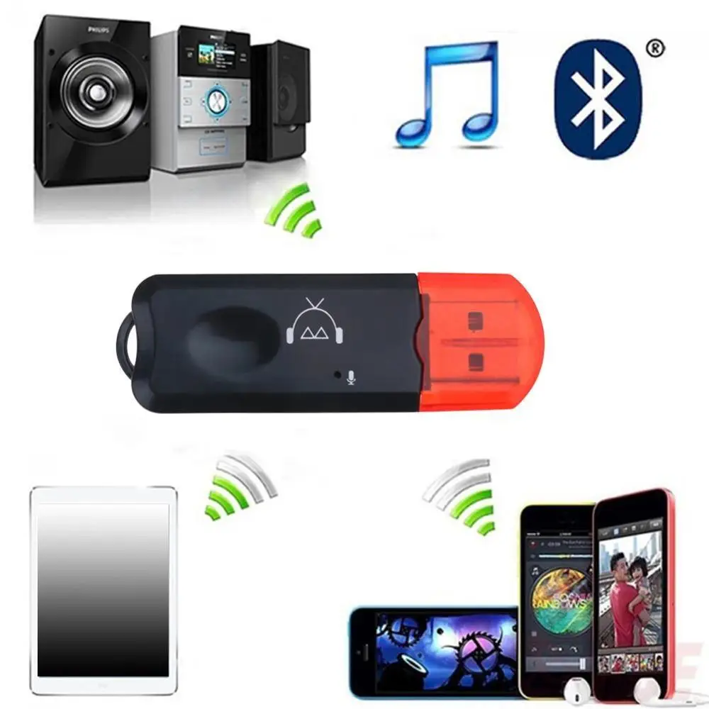Новый USB AUX Bluetooth приемник беспроводной аудио адаптер с для стерео автомобильный
