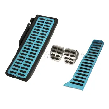 

Stainless Car Pedals Pad Accessories Foot Rest Cover Accelerator Gas Brake Pedal Clutch Pedal For Golf6 Scirocco Footrests Plate