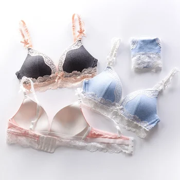 

Women Seamless Lace Bra Sets Sexy Lingeries Bra Underwear Fashion Push Up Bra Sets