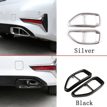 

2 Color Stainless Steel Car Tail Exhaust Pipe Cover Trim Accessories For BMW 3 Series G20 G28 325 2019 2020
