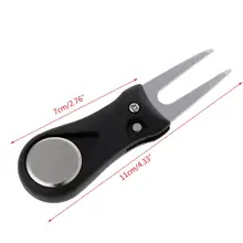 Гольф Divot ремонт Switchblade шаг паз очиститель вил класть зеленые вилки M7DC