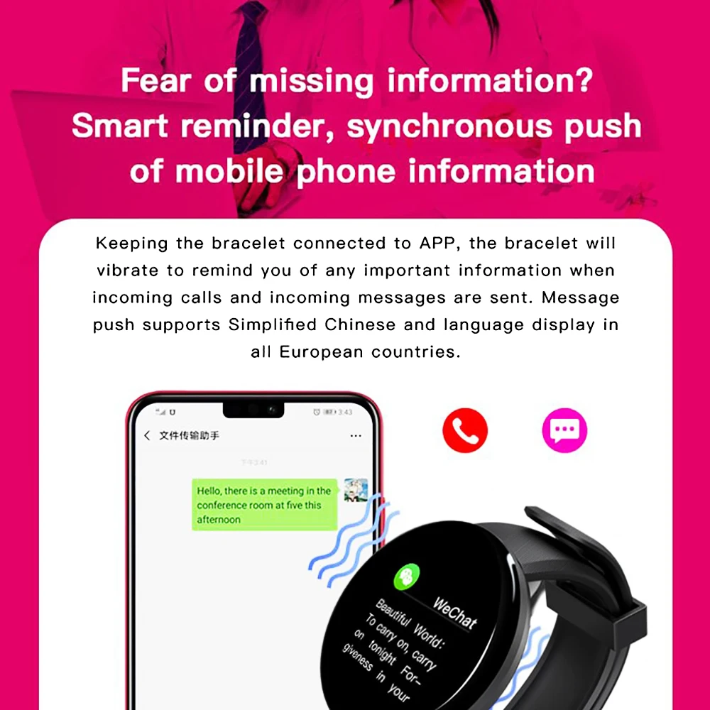 Новое поступление Bluetooth браслет Смарт-часы пульсометр кровяное давление фитнес-трекеры спортивные умные часы