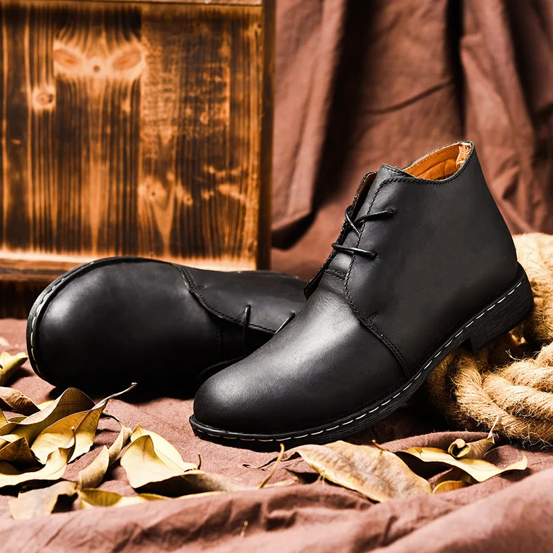 

2019 Autumn And Winter Men's Boots Workwear England Martin Boots Outdoor Climbing Machine Car Boots MEN'S SHOES