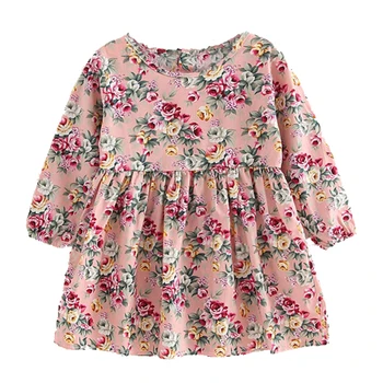 

Girls Dress Kids Clothes Flower Girl Fall Long Sleeve Dresses Toddler Teens Egirl Casual Dress Cotton Cute Wholesale Clothing 6