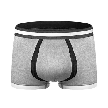 

Fashion Men Underwear Boxer Solid Breathable Male Pants majtki meskie Mens Underpants Men Boxer Shorts U Pouch Sexy Underwear