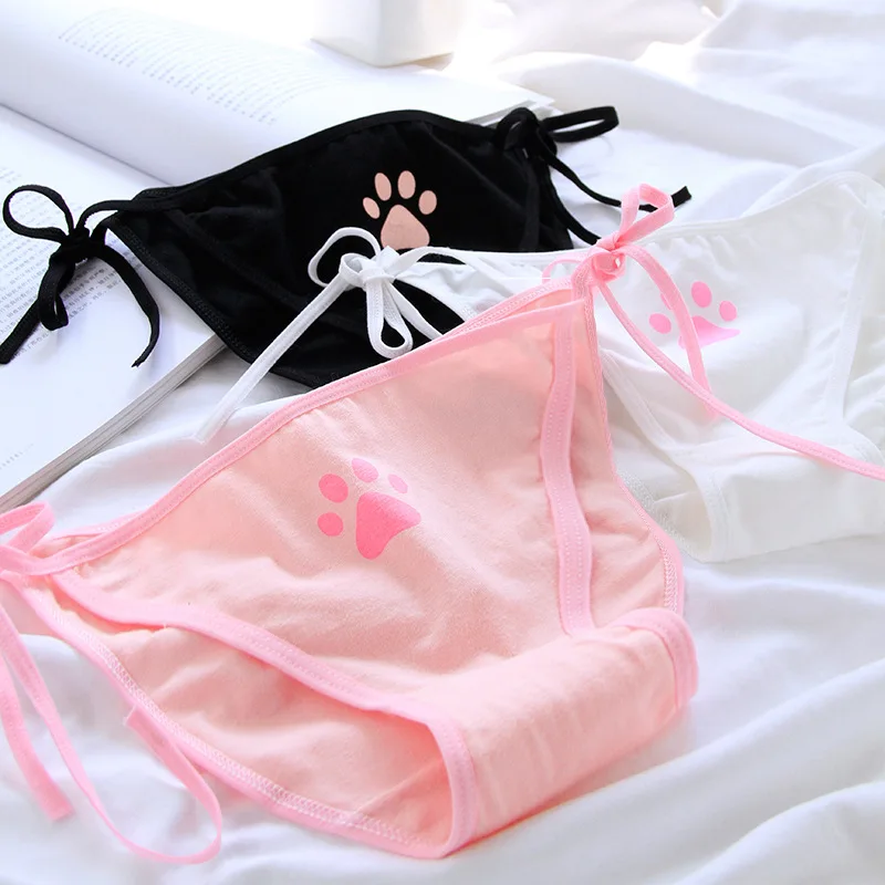 

Cute Cotton String Panties Women Briefs Mutande Donna Pink Kawaii Underwear Girl Calzones Mujer Calzoncillos Culotte Femme