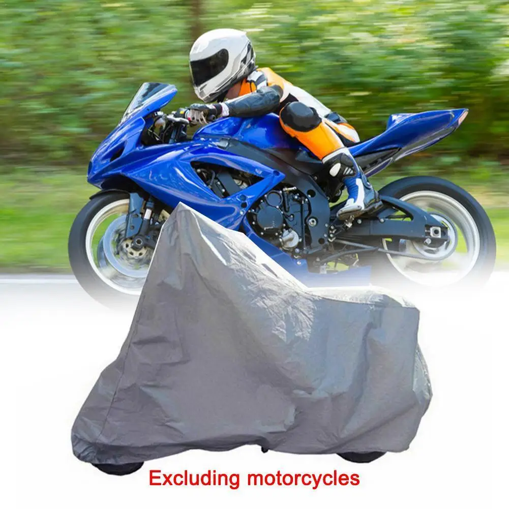 Silver Gray New Motorcycle Protective Cover Waterproof Bike Scooter Outdoor Rain&Dust UV Proof Sun Protection Case For Motorbike