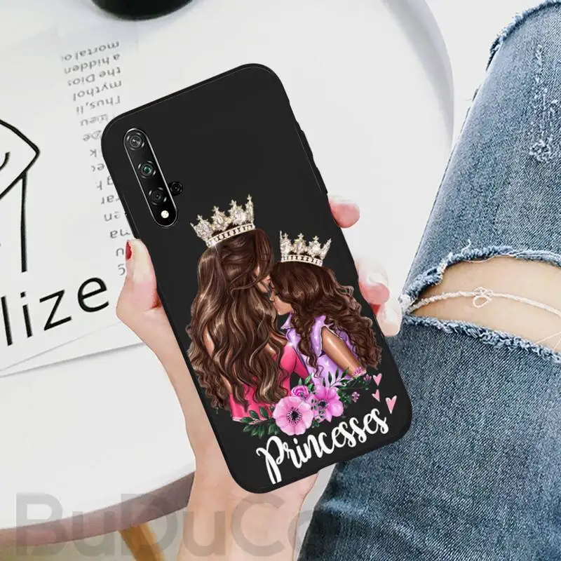 Модный мягкий резиновый чехол Hrmes для телефона с надписью Super Mom Baby Girl Huawei Honor 8X 9 10 20