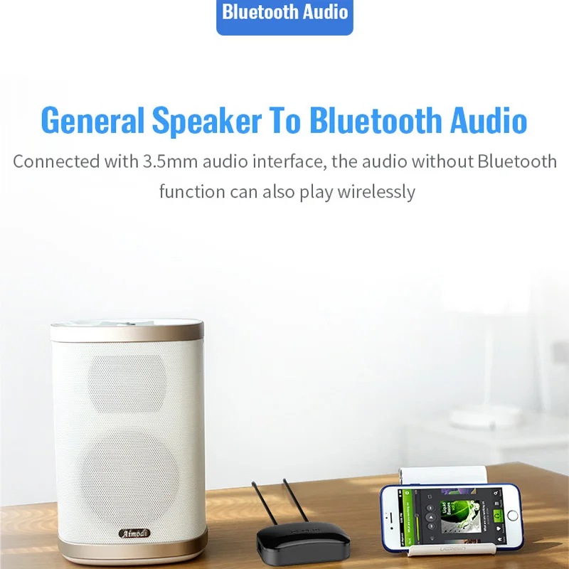 NFC Bluetooth 5 0 Receiver Transmitter 3 5MM AUX RCA Stereo Wireless Adapter For Car Headphone TV PC Support U Disk TF Card