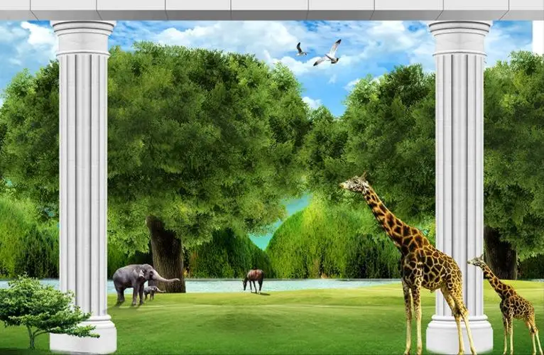 Meadow lake 3d wall papers home decor photo wallpapers for kitchen Living room bedroom natural scenery murals | Обустройство дома