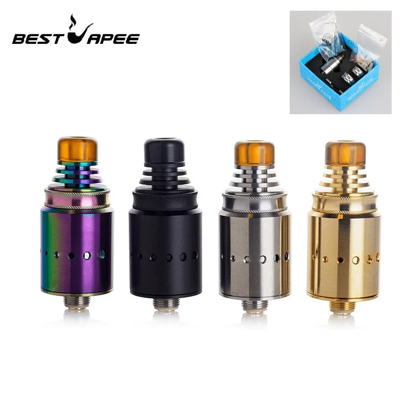 

Newest Berserker MTL RDA 18mm tank atomizer with airflow intake single Coil Upgraded For E Cigarette Box mech Mod Vape colors