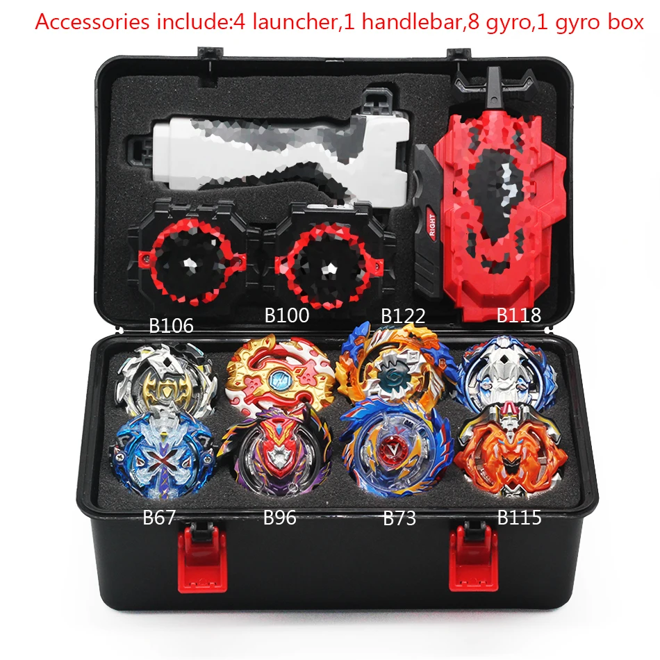 Beyblade Burst Toy B150 B149 B148 Metal Funsion Bayblade Set Storage Box With Handle Launcher Plastic Box Toys For Children gift