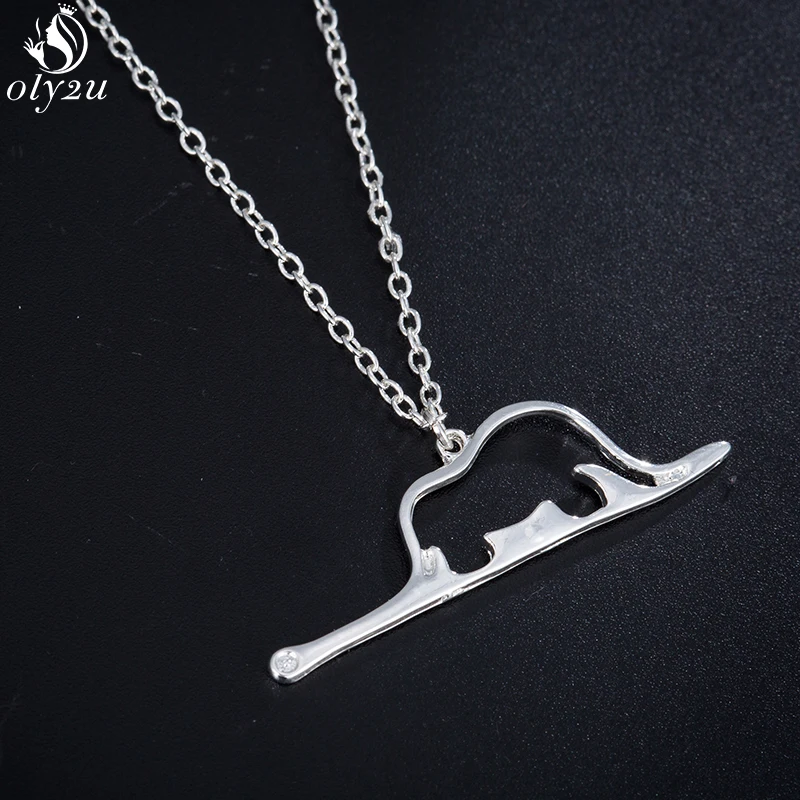 Fashion Necklace Fashion Little Prince Necklaces Women Movie Jewelry Cute Le Petit Prince Charms Necklace Snake Elephant Accessories Gift