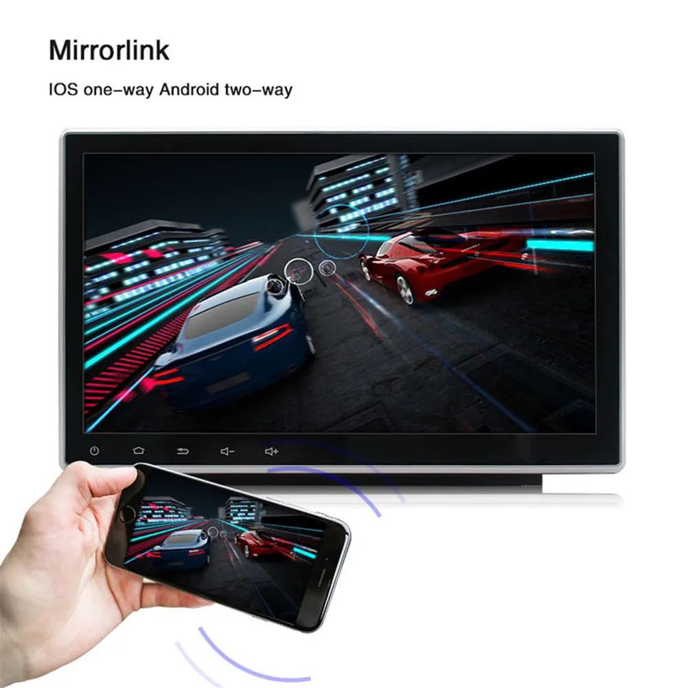 Cheap Android 9.1 Quad Core Car Multimedia Player Universal Double 2Din Car Radio Stereo Audio Player Autoradio GPS Navigation BT USB 3